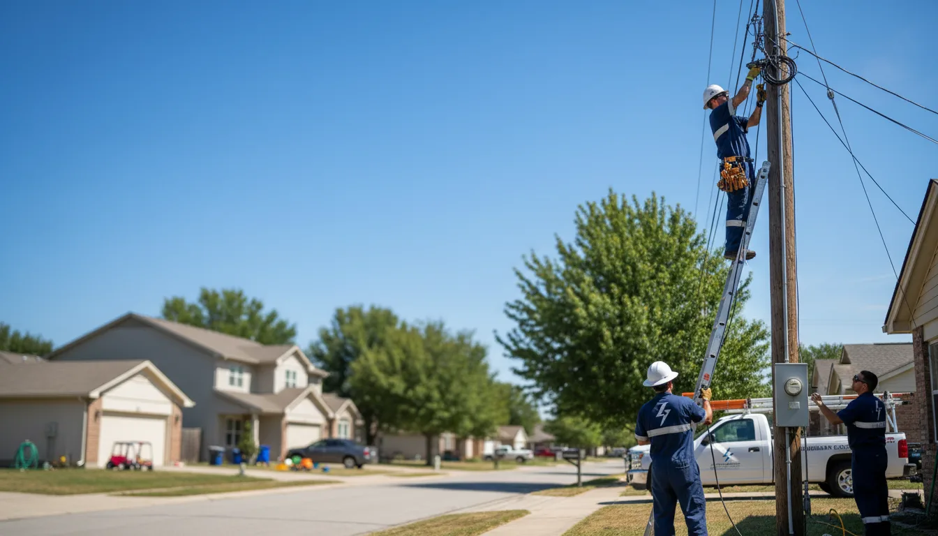 Residential electrician providing installation services in Oark, AR
